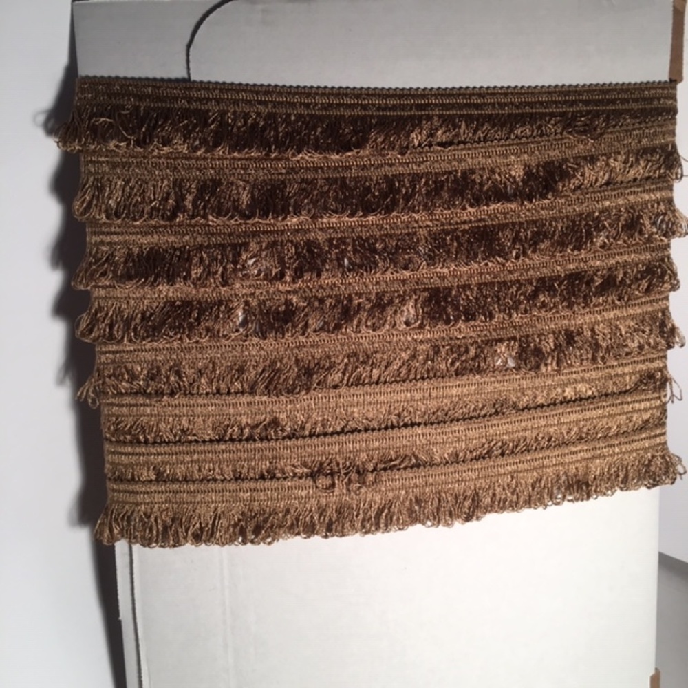 Kravet Antique Gold Looped Brush Fringe 3 yds - Picture 2 of 3